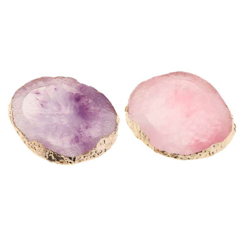 Drink Coaster Cup Mat Imitation Agate Display Pad Nail Art Palette blue