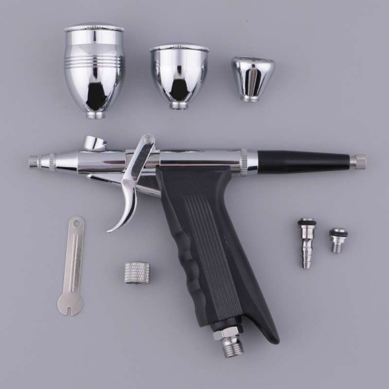 Jual 0 3mm Single Action Spray Gun Trigger Airbrush Set With 3 Cups Spray Gun Model Air Brush For Nail Tool Tattoo Art Painting Hobby Crafts Online Desember 2020 Blibli