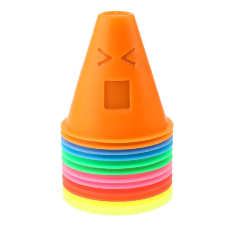 Jual 12pcs Mix Color Expressions Roller Skating Skateboard Cones Pile Cup Online Desember 2020 Blibli