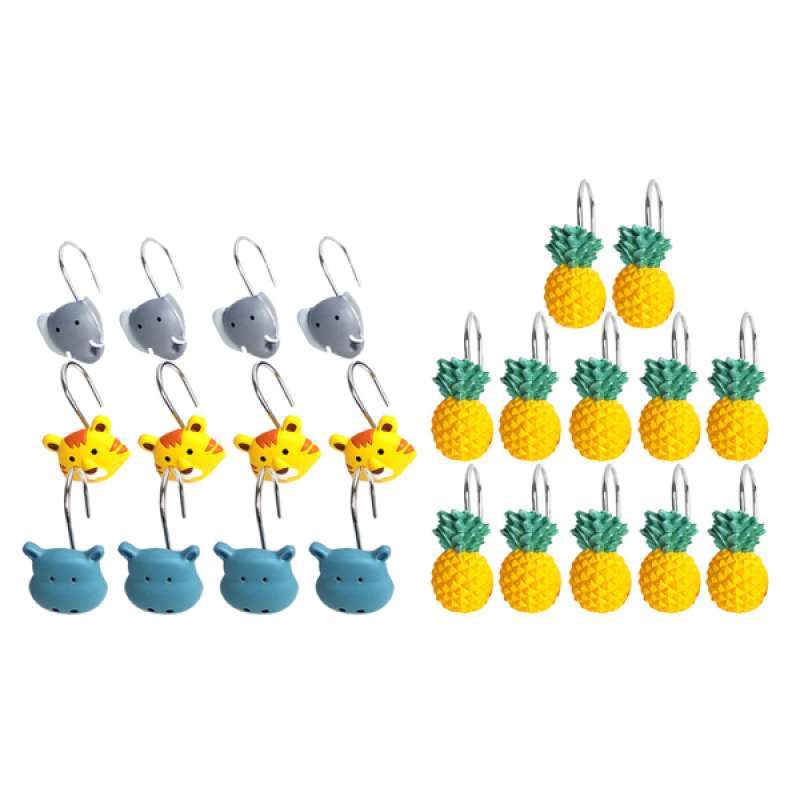 Jual Shower Curtain Hooks 24 Pieces Decorative Bath Curtain Rings For Beach Themed Bathroom Decorative Online November 2020 Blibli Com