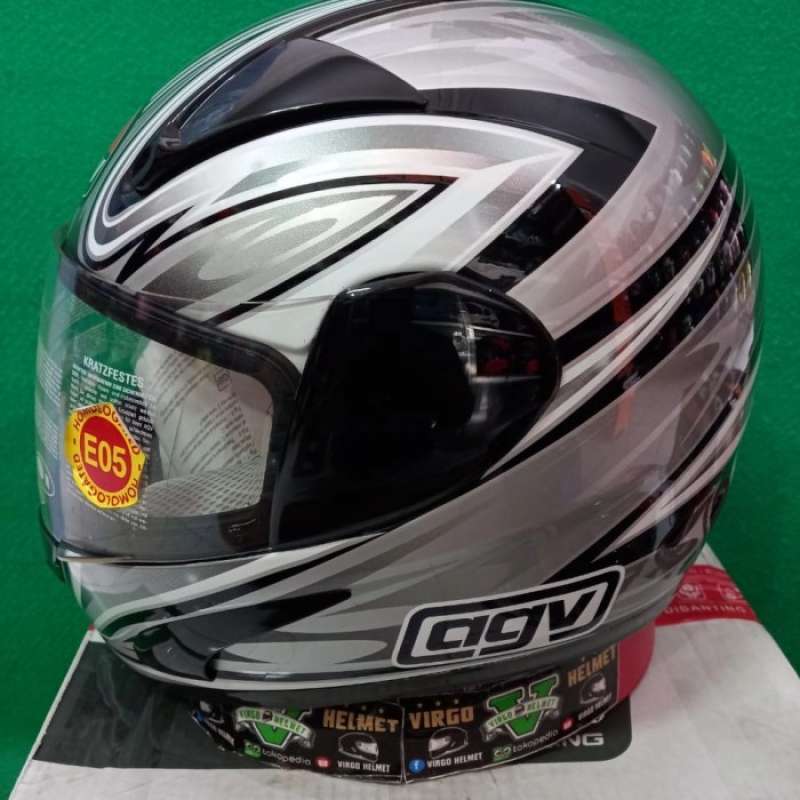 Promo Agv Gp1 R07 Helm Full Black Sier Original L Diskon 35