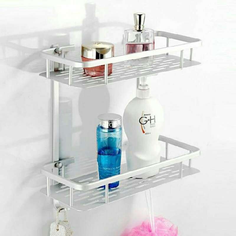 Jual Rak Dinding Kamar Mandi Aluminium Tempat Shampo Sabun Online September 2020 Blibli Com