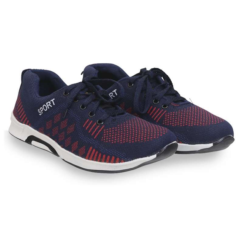 Hamlin Anando Sepatu Sneakers Sport Pria Wanita Simple Design Casual Shoes  Lighweight Material Mesh ORIGINAL Black Navy