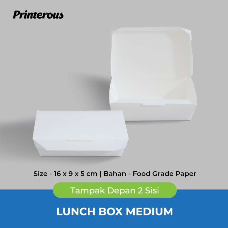 Jual Paper Lunch Box Medium Kotak Makan Kertas Medium 25 Pcs Online Desember 2020 Blibli