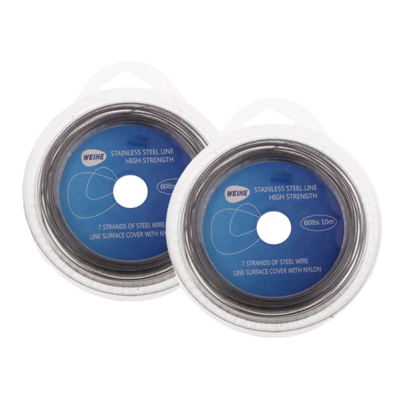 Jual 2 x Fishing Steel Wire Fishing Line 10m Braided Leader Wire di Seller  Homyl - Shenzhen, Indonesia