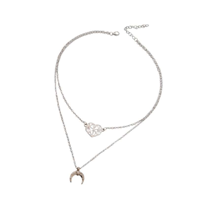 Heart Moon Pendant Charms 