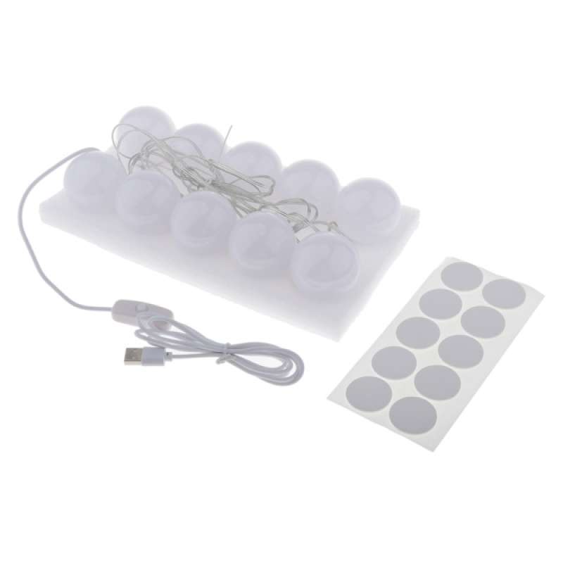 Jual Adjustable Vanity Lights Dimmable Makeup Mirror Lighting Bulb Lamp For Hotel Online November 2020 Blibli Com