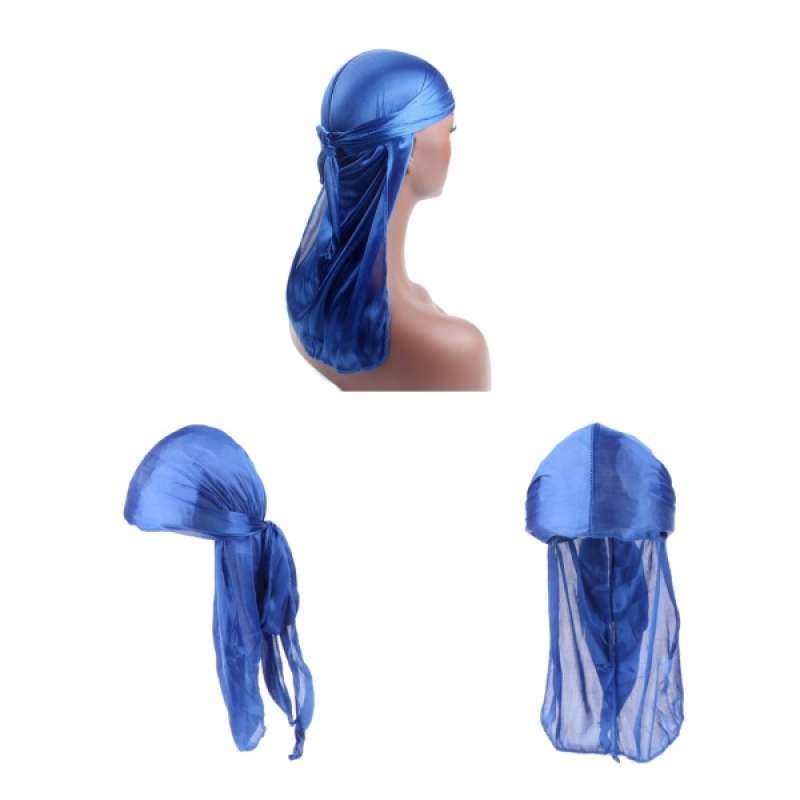 Jual 2pc Unisex Durag Headwear Hair Loss Cap Muslim Turban Long Tail Pirate Cap Online April 2021 Blibli