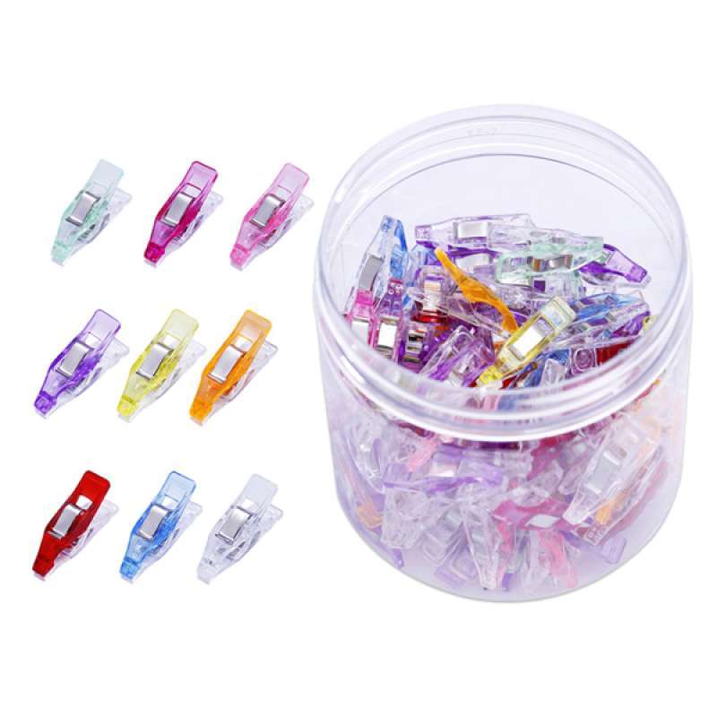 100PCS/Pack Multi-color Clips Clamp for Craft Quilting Sewing Knitting Crochet