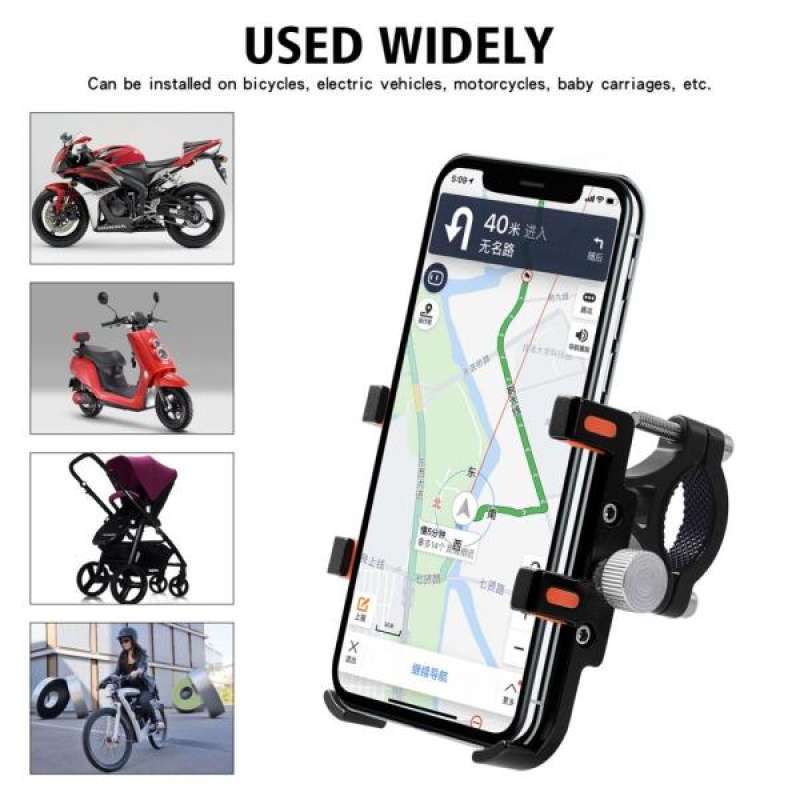 Jual 360 Bicycle Motor Bike Phone Mount Holder Fixed Frame For All Mobile Phones Online November 2020 Blibli