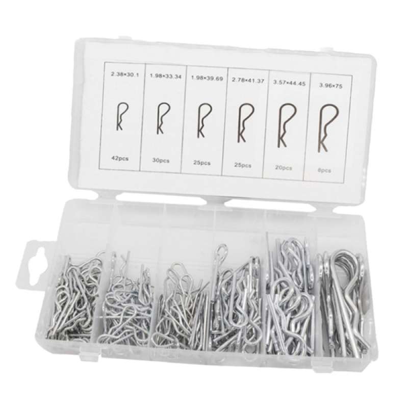 150pcs Stainless Steel R Cotter Pin Assortment Hitch Pin Clips Fastener Set 6 Di 