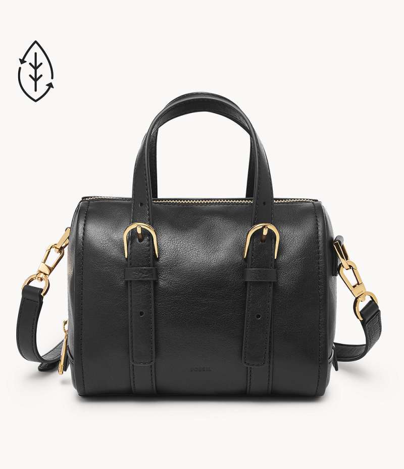 Fossil hailey deals satchel black