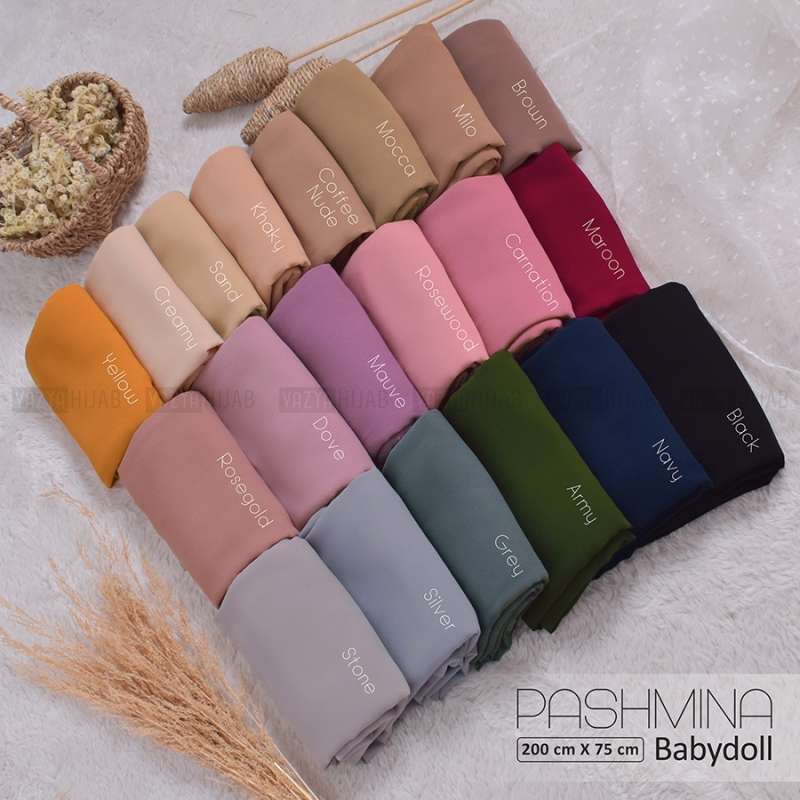 Jual Annaila Hijab Pashmina Ceruti Babydoll 200x75 Online Mei 2021 Blibli