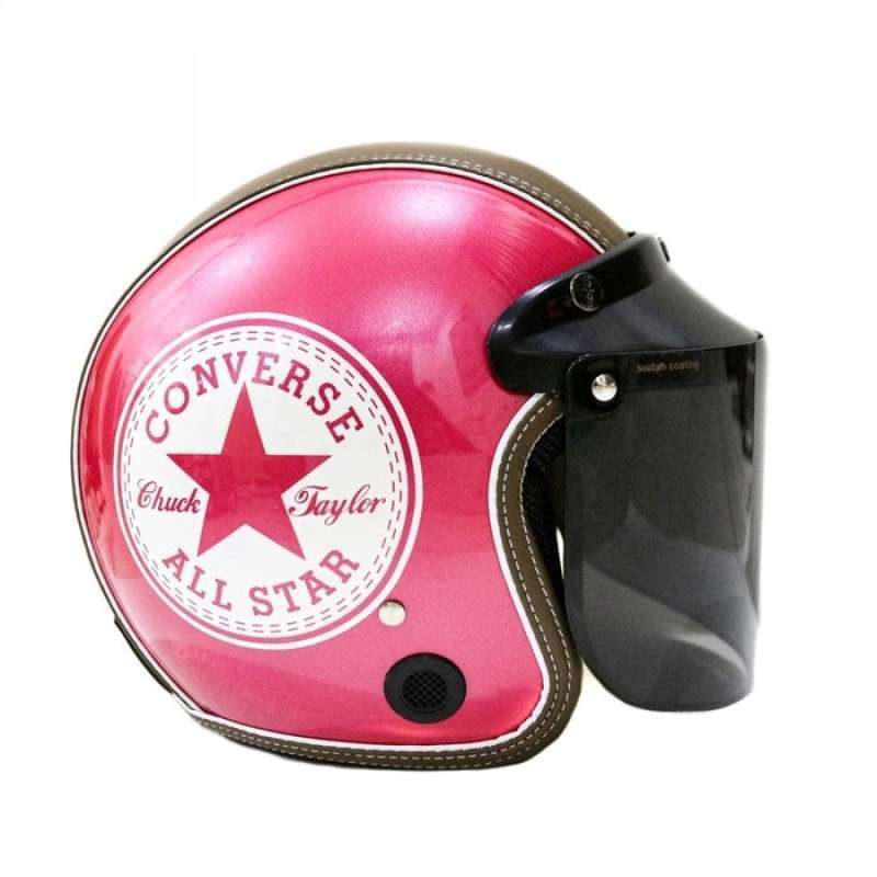 Converse kulit pink discount