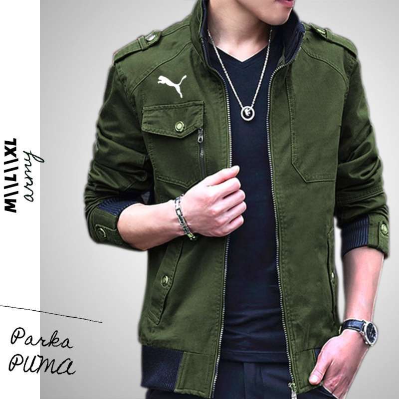 Jual HJ Jaket Army PM Kanvas Tebal Tidak Kaku di Seller