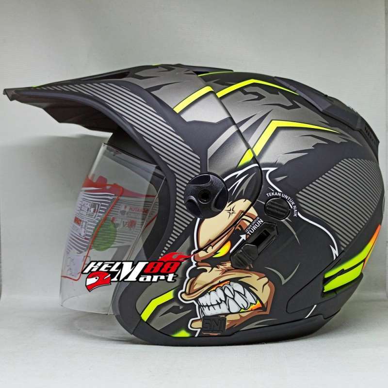 Jual SHEL ADV RAMPAGE Helm Half Face Helm ADV di Seller Helm Mart