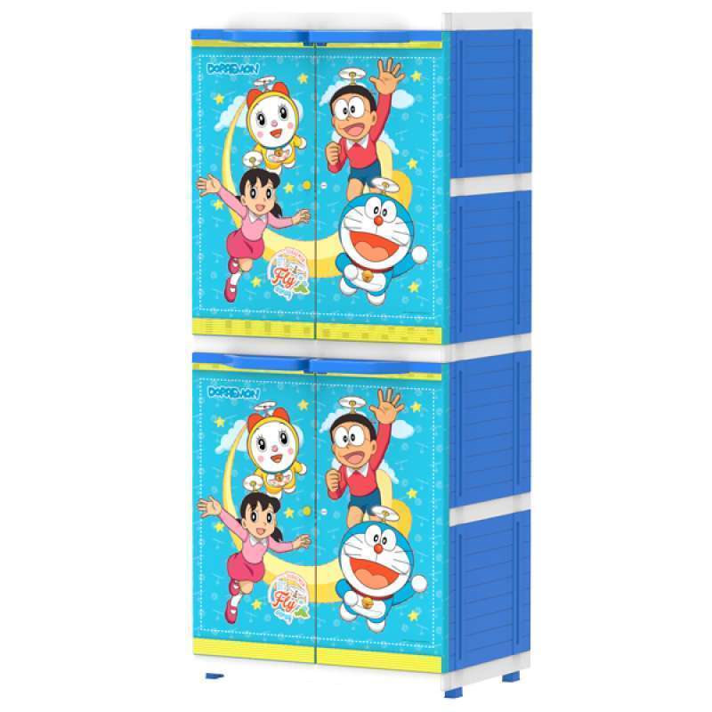 Promo Lemari Baju Naiba Msc Premium Karakter Doraemon Lemari