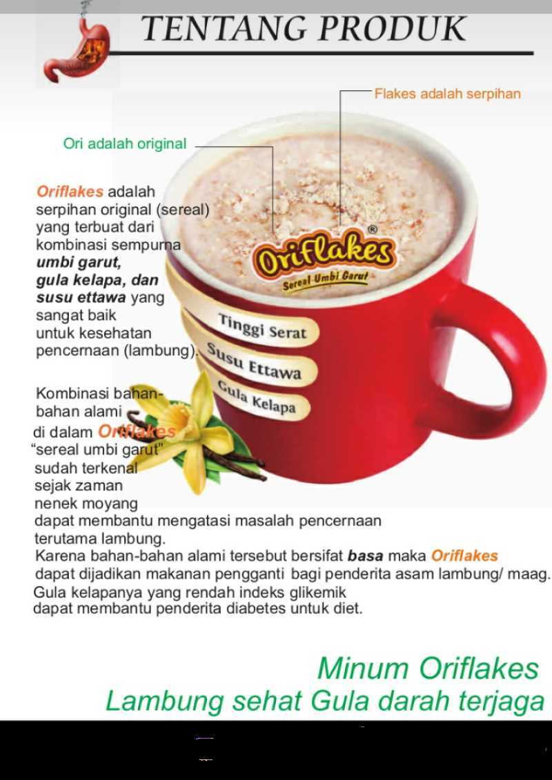 Jual Oriflakes 900 Gram Gastro Jahe Sereal Umbi Garut Asam Lambung Online Februari 2021 Blibli