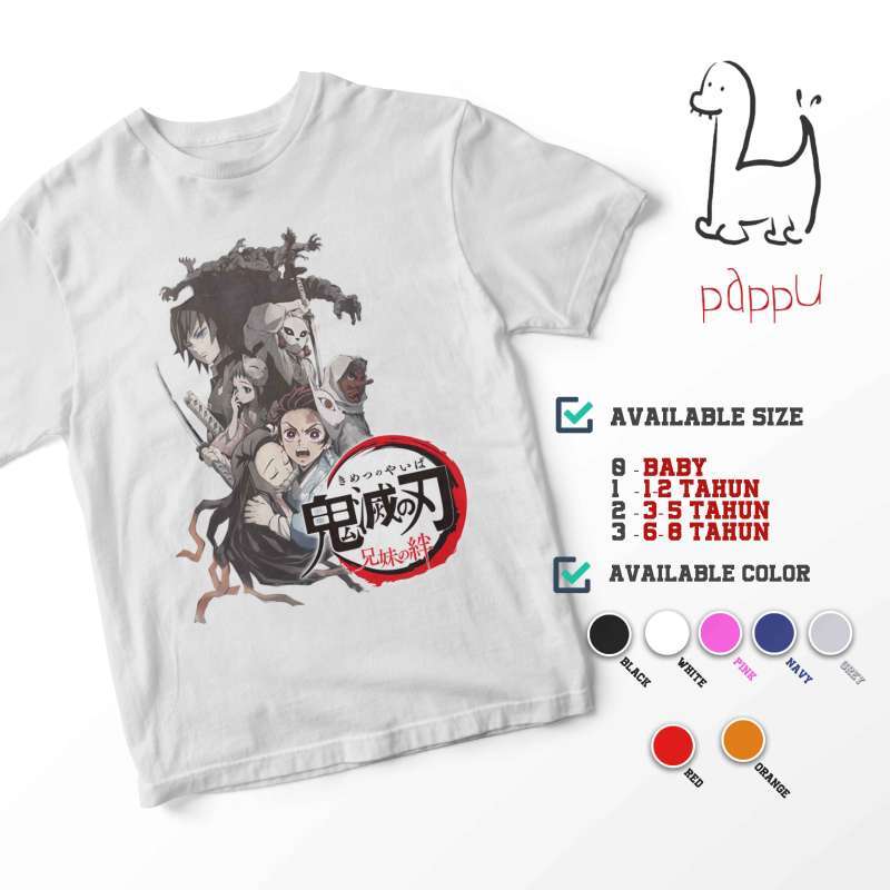c 119 kaos anak demon slayer kimetsu no yaiba netflix kids t shirt