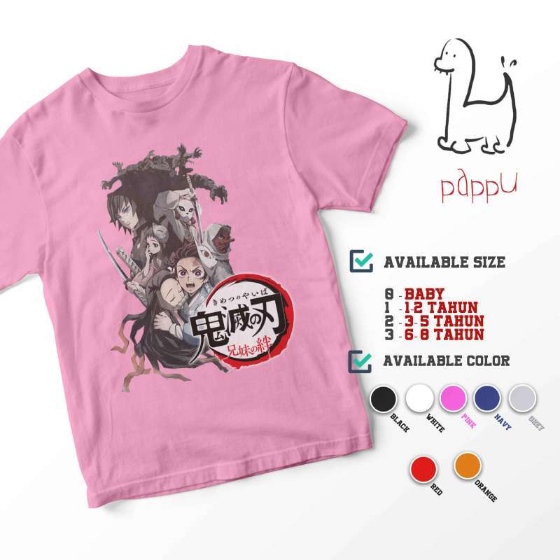 c 119 kaos anak demon slayer kimetsu no yaiba netflix kids t shirt