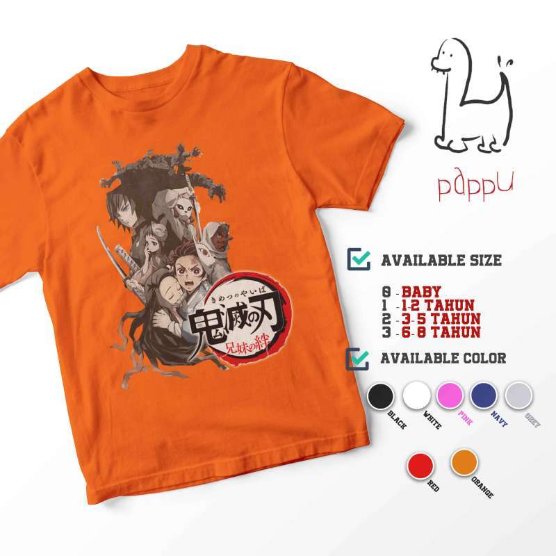 c 119 kaos anak demon slayer kimetsu no yaiba netflix kids t shirt