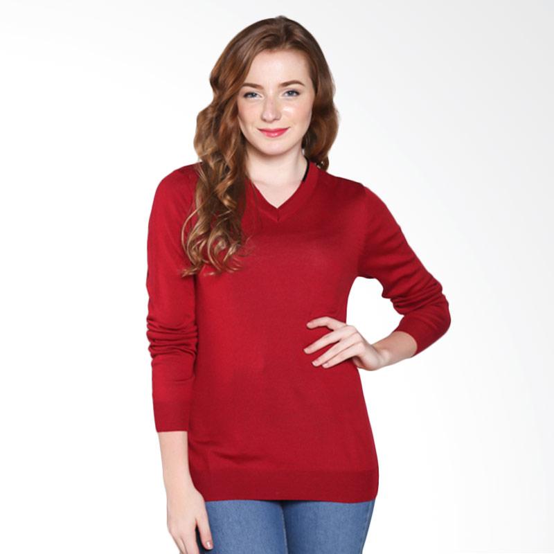 COLDWEAR 15842 Ladies Wool Sweater - Red