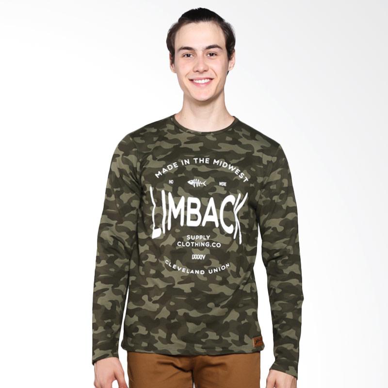 Limback 3036 Fish Sweater Pria - Hijau Army