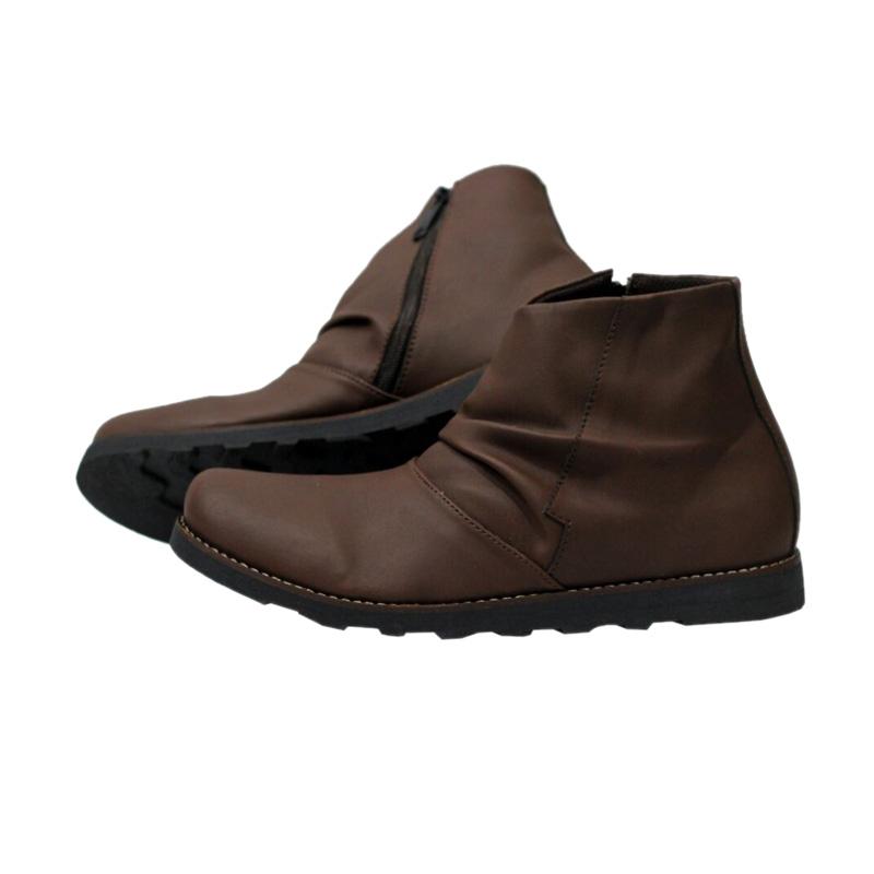 Handmade Mr Joe Kerutos Sepatu Boots - Brown