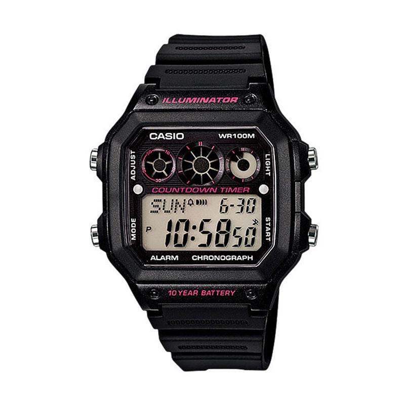 CASIO AE-1300WH-1A2 Digital Watch Jam Tangan Pria - Hitam