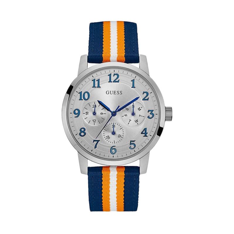 Guess Nilon Jam Tangan Pria - Biru W0975G2
