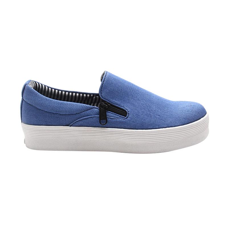 Dr.Kevin 43162 Ladies Slip On Shoes - Blue