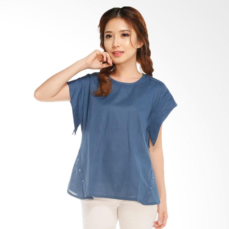 GatsuOne Ebisu Blouse - Blue Denim