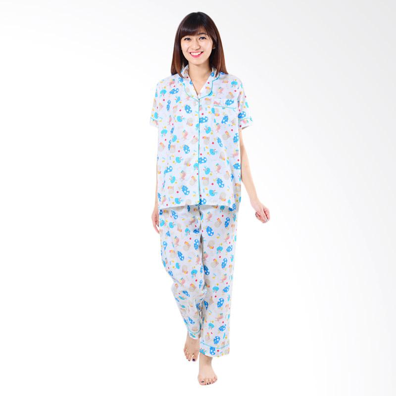 Madeleine`s Farmie Long Set Pijama - White