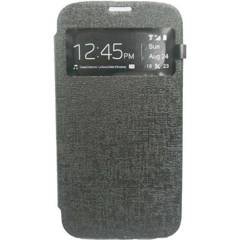 Ume Flip Cover Casing for Oppo Neo 9 A37 Hitam .