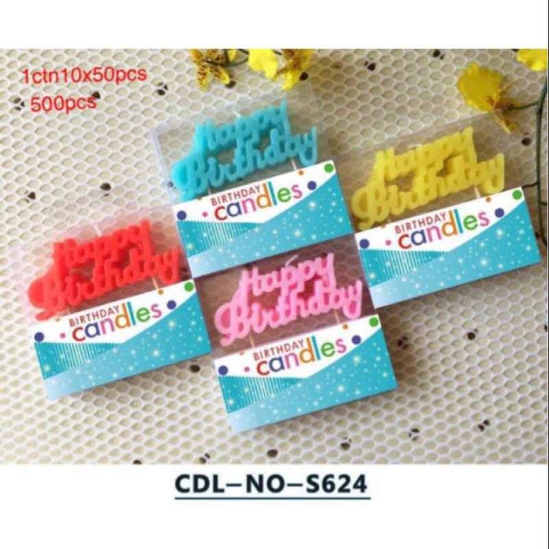 Jual Lilin Happy Birthday Lilin Ulang Tahun S624 Murah Mei 2021 Blibli