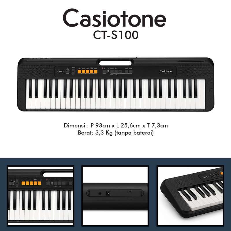 Jual Keyboard Casio CTS100 CT S100 CTS 100 Garansi Resmi di