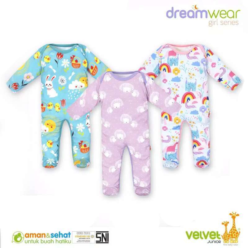 velvet junior sleepsuit