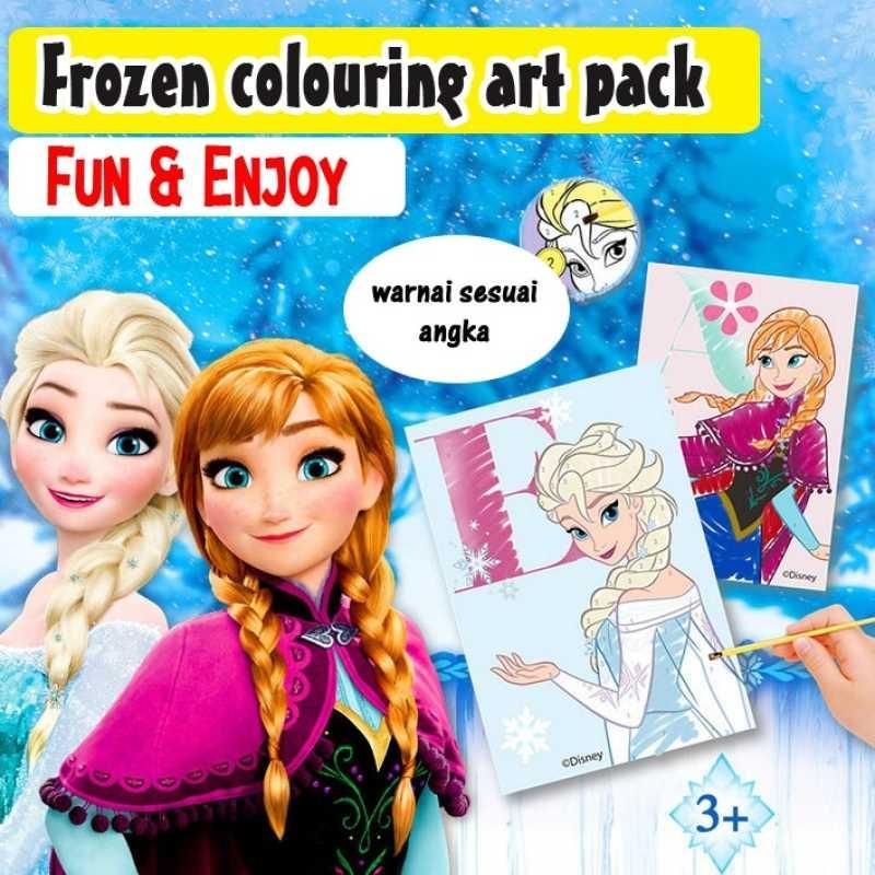 Jual Mainan Anak Coloring Book Frozen Painting Set Online Februari 2021 Blibli