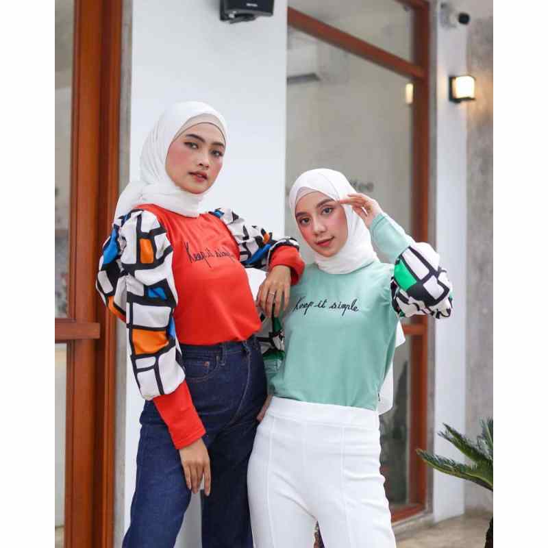 Jual Simple Puffy Blouse Atasan Wanita Pakaian Wanita Online Januari 2021 Blibli