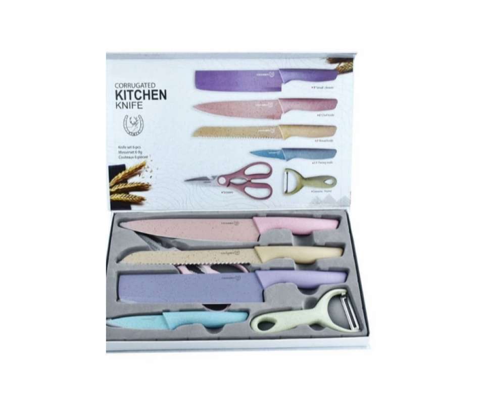 Set Pisau Dapur Lengkap Isi 6 Pcs Tajam Warna Cantik Terbaru Juli 2021 Harga Murah Kualitas Terjamin Blibli