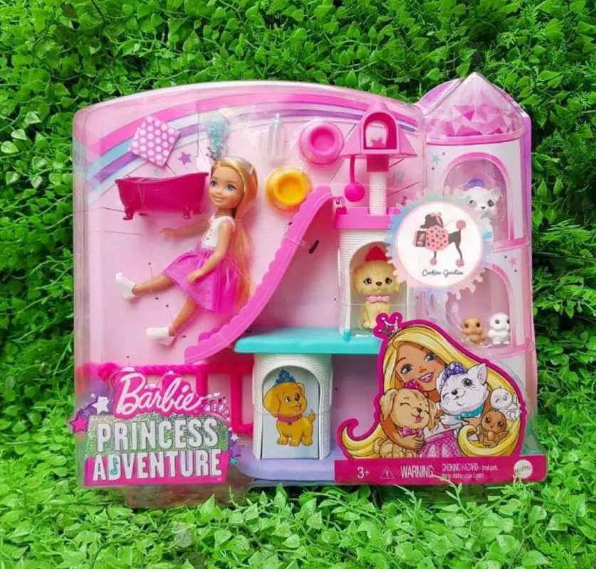Barbie princess adventure chelsea pet castle playset sales