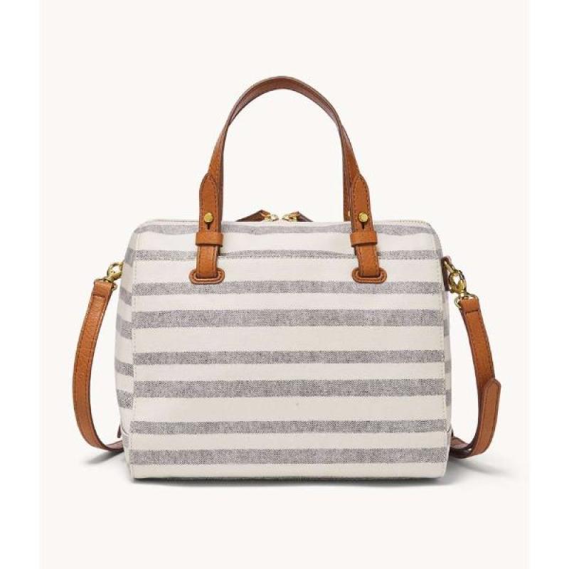 Fossil rachel best sale satchel blue stripe