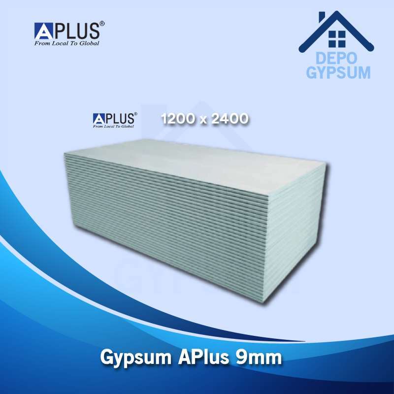 Jual Papan Gypsum Aplus 9mm 1200 X2400 Murah Mei 2021 Blibli