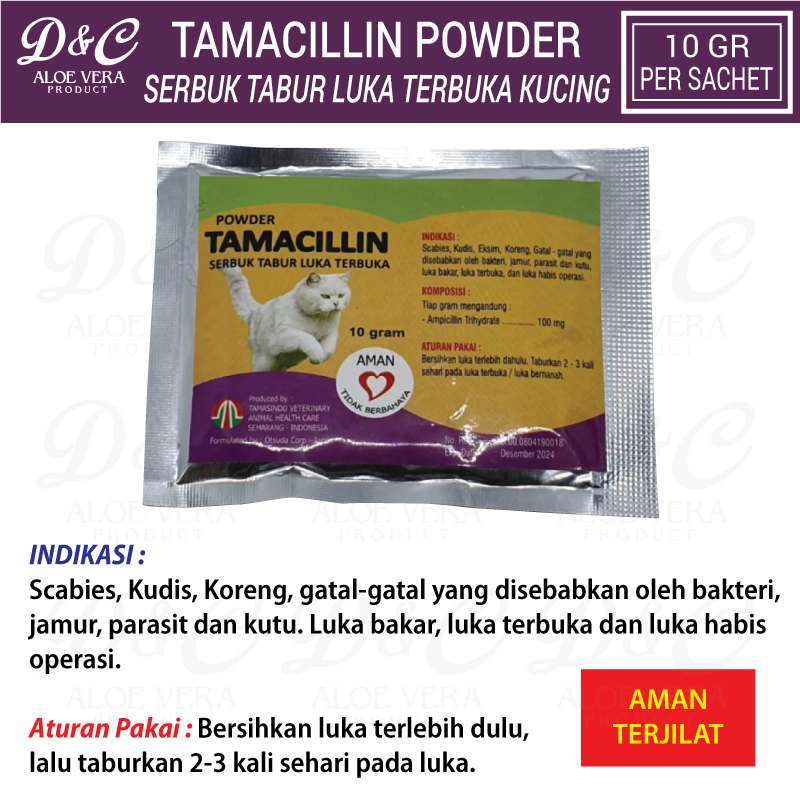 Promo Tamacillin Serbuk Tabur Luka Terbuka Aman Terjilat Scabies 