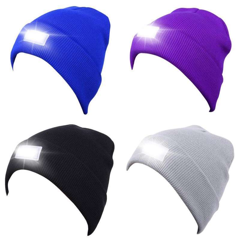 Promo 2-5pc LED Beanie Hat Winter Fall 