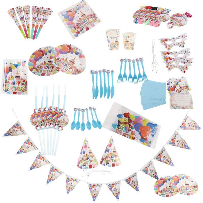 Jual Pack Of 90 Complete Kids Birthday Party Decorations Kit Set Disposable Party Decor Terbaru Juni 2021 Blibli