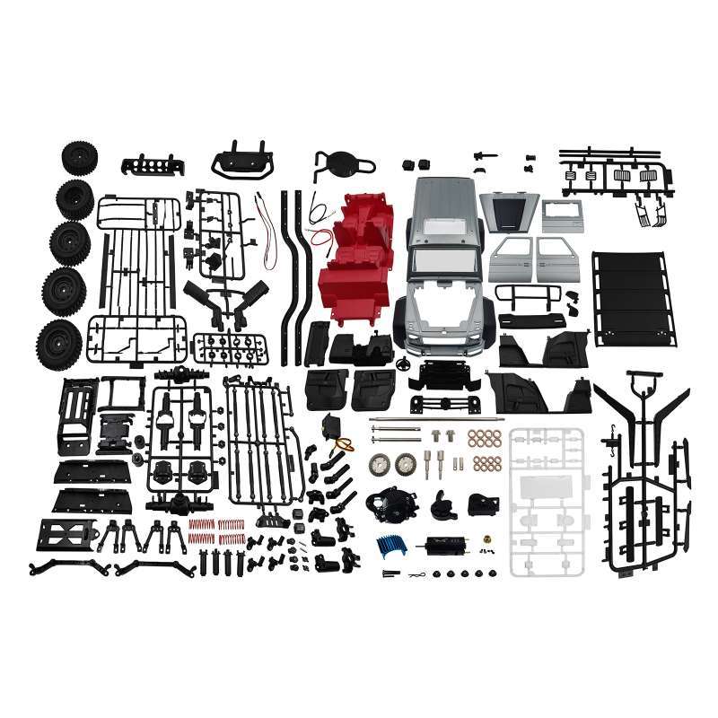 DIY MN86KS RC Crawler Kit 1:12 Scale High Speed Off-Road 4WD Car Gray 