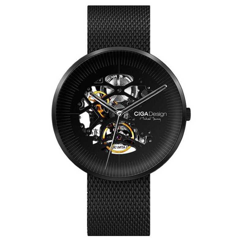 jual original xiaomi ciga my series jam tangan mechanical watch skeleton model bulat waterproof hitam di seller watch id kota jakarta barat dki jakarta blibli