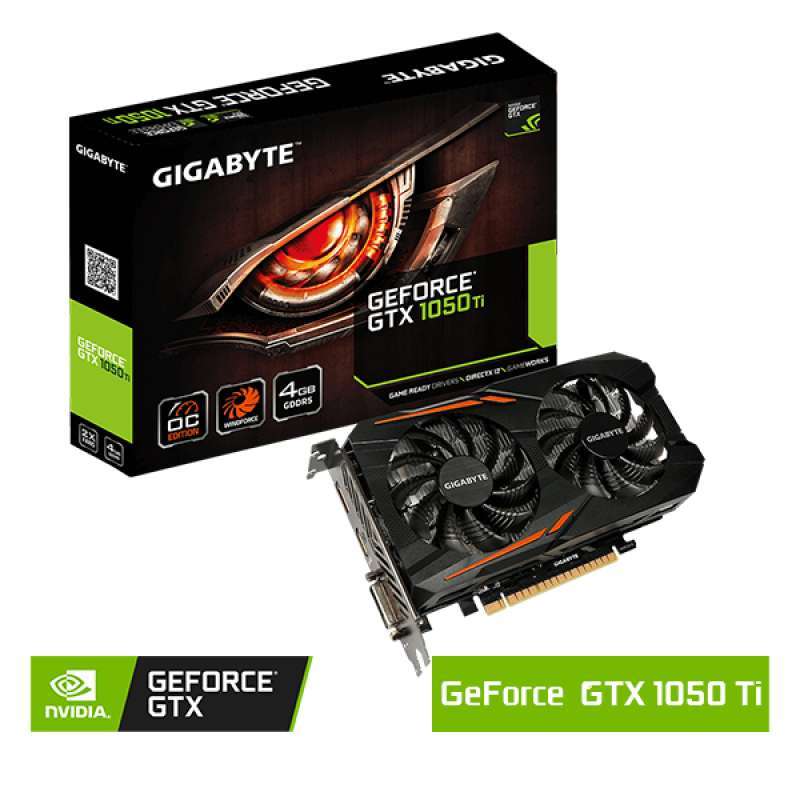 Jual Gigabyte GeForce GTX 1050 Ti OC 4G 4GB GDDR5 VGA Card di