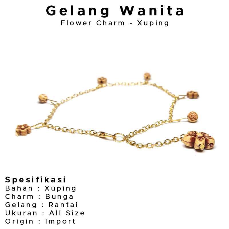 Jual Alhena Gelang Wanita Korea Charm Bunga Emas Xuping Rantai Keren Mewah Terbaru 2021 Murah Mei 2021 Blibli